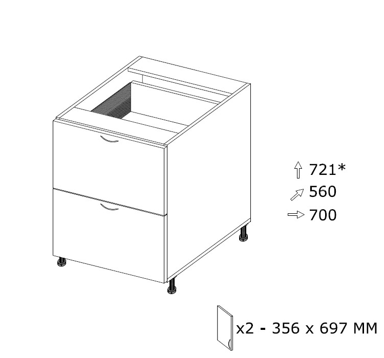 Alakaappi SSZ 7/2 MX L 700 x K 721 Alakaappi SSZ 7/2 MX L 700 x K 721